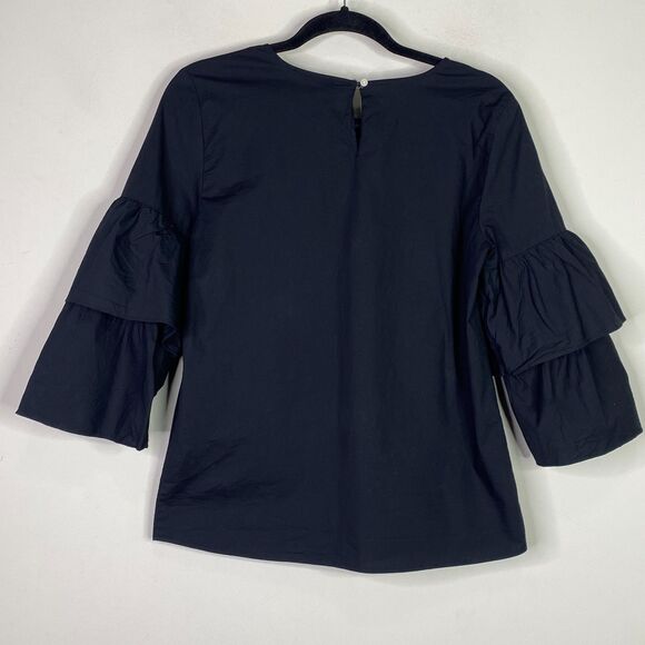 J. Crew Tiered Bell Sleeve Y2K Top Women's Size 6 - Picture 5 of 6